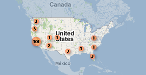 US Species Bank Map