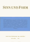 Sinn und Form