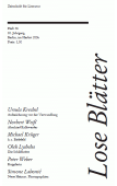 Lose Blaetter | Heft 38