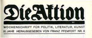 Die Aktion, III. Jahr, Nr. 4
