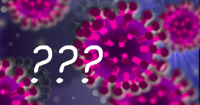 Corona-Virus mit Fragezeichen Corona-Virus mit Fragezeichen